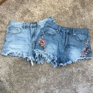 Jean Cutoff Shorts Bundle 2 pair